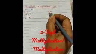 2-Digit Multiplication/Multiplication tricks#Shorts#ytmath 🔥🔥🔥