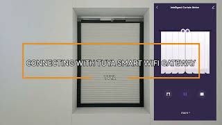 ZSTARR II Motorized Honeycomb Skylight Shade Connecting with Tuya Smart WiFi Gateway