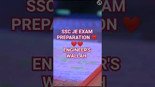 SSC JE EXAM PREPARATION SHORTS STATUS VIDEO|| ENGINEER'S WALLAH #exam #shortvideo #engineering