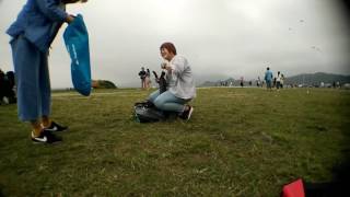 #潮境海洋公園# 強風中搭帳篷挑戰