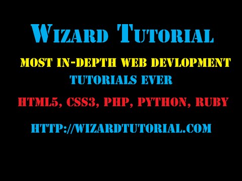 Website Development Tutorials: Wizard Tutorial Introduction
