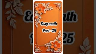 easy math