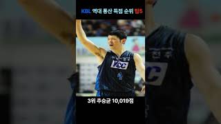 kbl 역대 통산 득점순위 탑5