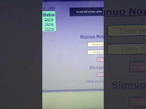 Student signup form and covered topic form😉#beginners #coding #developer #programming #trending
