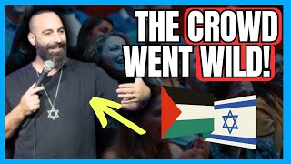 Israeli Comedian ROASTS Pro-Hamas Mob: "I'M THE COLONIZER?!" (Crowd Goes Wild!)