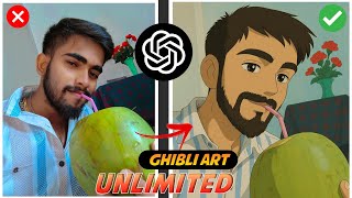 how to create ghibli image in chatgpt | ghibli art unlimited kaise banaye | ghibli image generator