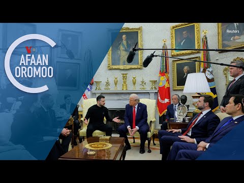 Prezidaant Donaald Tiraamp Pirezdaantii Yukireen Wajjin Marii Taasisan