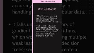 X for XG Boost  in A to Z of Machine Learning  #datascience #machinelearning #xgboost