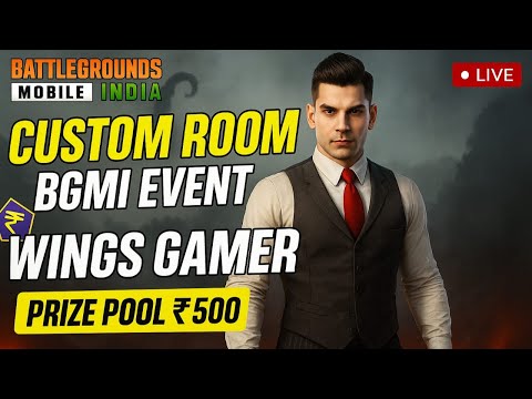 "BGMI LIVE Tonight: 1v1 Custom Rooms & ₹500 Grand Prize Challenge | Join Now!"