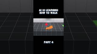 AI robot is learning how to walk #ai #artificialintelligence #aitraining #machinelearning #aimodel