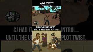 GTA logic 26| GTA logic be like… CJ had a plan, the game had other ideas😂 . #gtasanandreas #gta