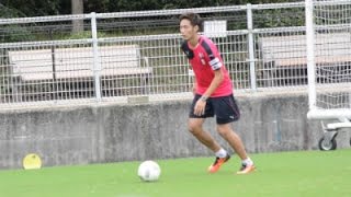 杉本健勇の練習を密着。軽快な動きで一人黙々とパスをさばく