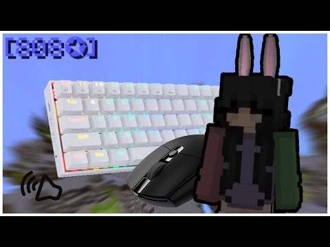 🔊 Keyboard + Mouse Sounds 🔊 │ASMR Hypixel Solo Bedwars