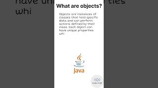 What are objects? #java #objects #opps #classes # code #codecraft #javabasics #javaforbeginners
