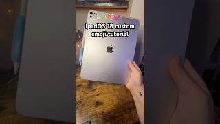iPadOS 18 custom emoji tutorial 🪿✨ iPad tip | iOS 18 | iPad note taking