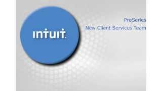 New Client Services Introduction for ProSeries