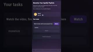 Monetize your Spotify playlist #codetoday #tapswap #onlinejobs