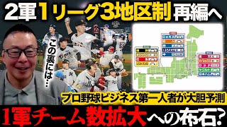 【ファーム３地区制】１リーグ再編の理由／二軍が抱える深刻な問題／メジャー流独立採算／一軍の球団数増加への布石？【小林至のマネーボール】