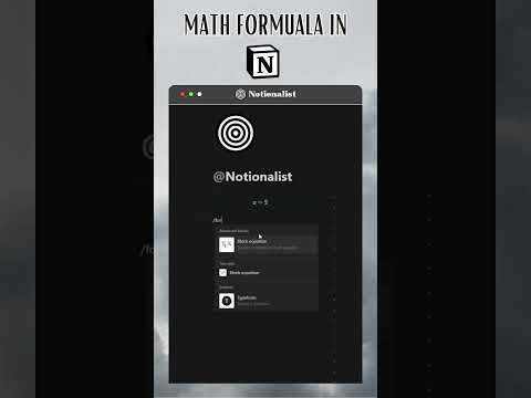 Math formula in Notion!  #notion #digitalplanners #notiontips #notiontemplates