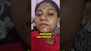 My skin brightening skincare routine for hyperpigmentation! 🚨✨️ #beforeandafter #skincare #shorts
