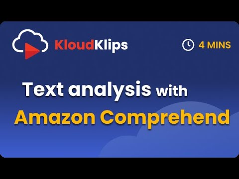 NLP Text analysis with Amazon Comprehend