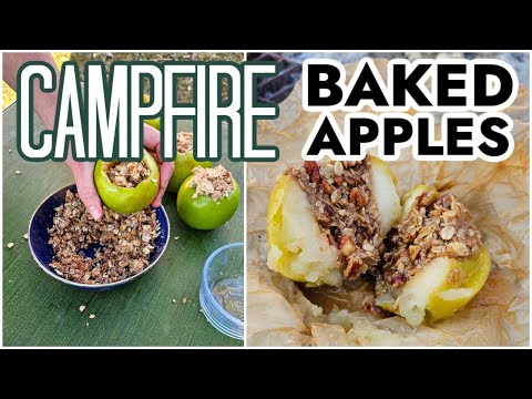 Easy Camping Dessert Over the Campfire - Baked Apples