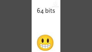 64 bits 32 bits 16 bits 8 bits 4 bits 2 bits 1 bit - part 2 (emoji version) #bits #shorts #animation