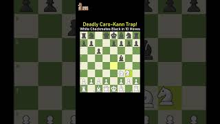 Deadly Caro-Kann Trap! White Checkmates Black in 10 Moves