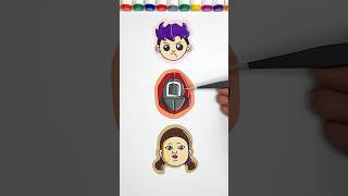 Squid Game season 3 Amazing Puzzle Matching Challenge ♥️🧩🎨 #ytshorts #squidgame3 #puzzle #art