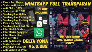 CARA UBAH WHATSAPP JADI FULL TRANSPARAN ⚡DELTA YOWA V5.0.0B2
