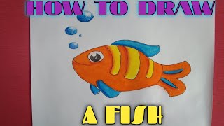 How To Draw Fish ll Class -28 ll Stap by Stap Drawing ll #viral #youtube #drawing #howtodraw