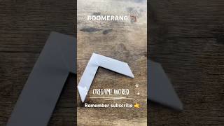 HOW TO FOLD ORIGAMI BOOMERANG STEP BY STEP | THROW BOOMERANG ORIGAMI PAPERCRAFT | DIY PAPER WEAPON