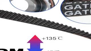 Mellow High Temperature EPDM GATES-LL-2GT Gear Synchronous Belt GT2 Width 6MM 9MM 10MM Timing Belt F