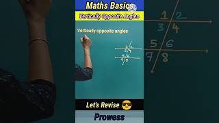 Vertically Opposite Angles #payalnayak #shortsfeed #mathshorts #prowess #angles #parallellines