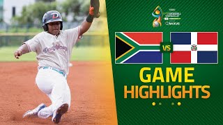 HIGHLIGHTS | 🇿🇦 South Africa 🆚 🇩🇴 Dominican Republic | WBSC U-12 Baseball World Cup 2025