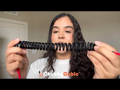 "Colorblock Chubby" New Spring Charge Cable (Tangled-free)