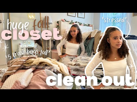 HUGE closet cleanout & organization 2024 | *making room for new fall clothes*