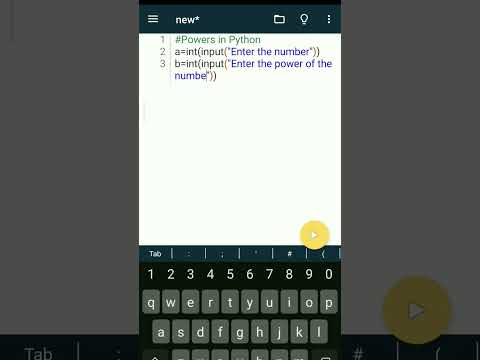 Powers of numbers in Python #coding #power #pythontutorial #pythontricks #numbercoding #mathematics
