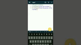 Powers of numbers in Python #coding #power #pythontutorial #pythontricks #numbercoding #mathematics
