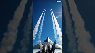Epic Jet Formation | Fighter Planes Soar With Flare Trails Into the Sky