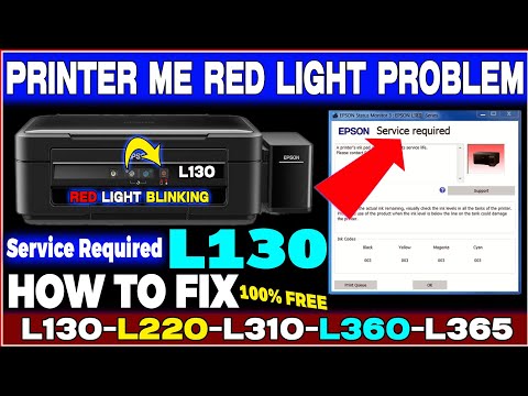 Epson L130 "Service Required" Error Fix in 5 Minutes! 🔧 (100% Working)