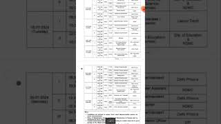 DSSSB various post examination schedule #dsssb #dsssb2024 #dsssbexamdate #dsssbexamdate2024