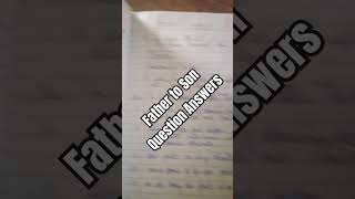 Father to Son Class 11 Questions and Answers | Father to Son Question Answer #shorts #cbse