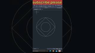 AutoCAD 2D exercise 24 in 60 sec || #viral #autocad2d #autocaddesign #shorts #shortvideo