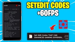 🔥 BOOST FPS & PERFORMANCE on ANDROID Instantly! ⚡ Secret SetEdit Codes REVEALED! 🚀