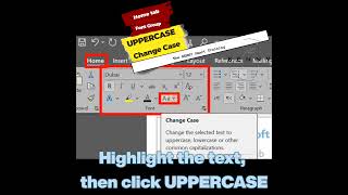 UPPERCASE #word #wordtutorial #microsoftword #آموزش_ورد #font #uppercase