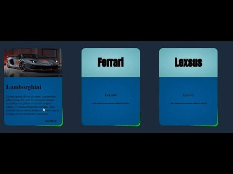 3D Card Hover CSS animation Effect - (CSS3 & HTML)