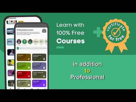This App has 100% free online Courses + Certificates - Discover this sensational application
