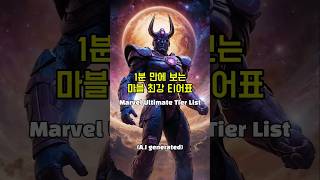 1분 만에 보는 마블 최강 티어표🔥🔥 Marvel Ultimate Tier List in 1 Minute #마블티어표 #마블 #MARVEL #MARVELTIER #마블최강자
