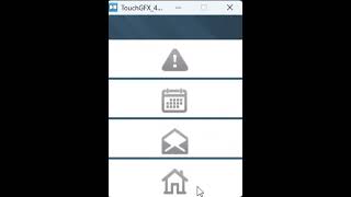 TouchGFX ScrollList, Click to change to screen2